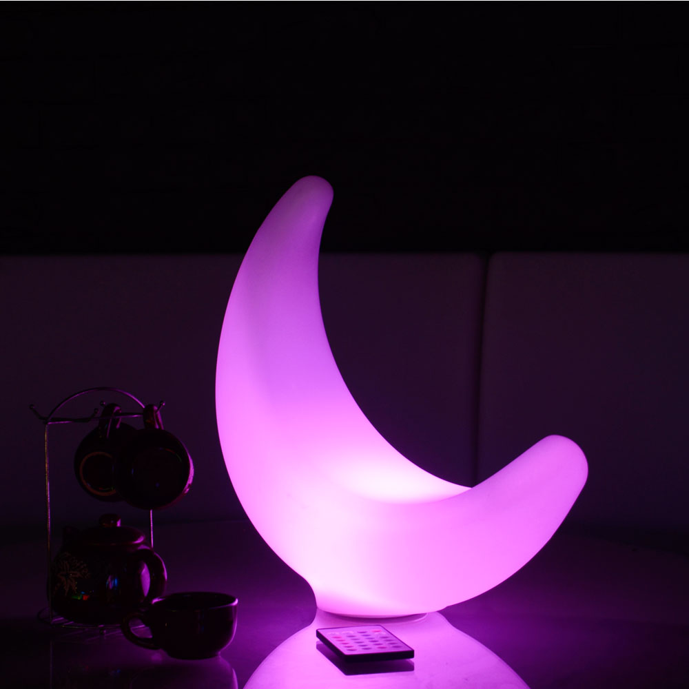 LED Moon Shaped Light for holiday table decorating