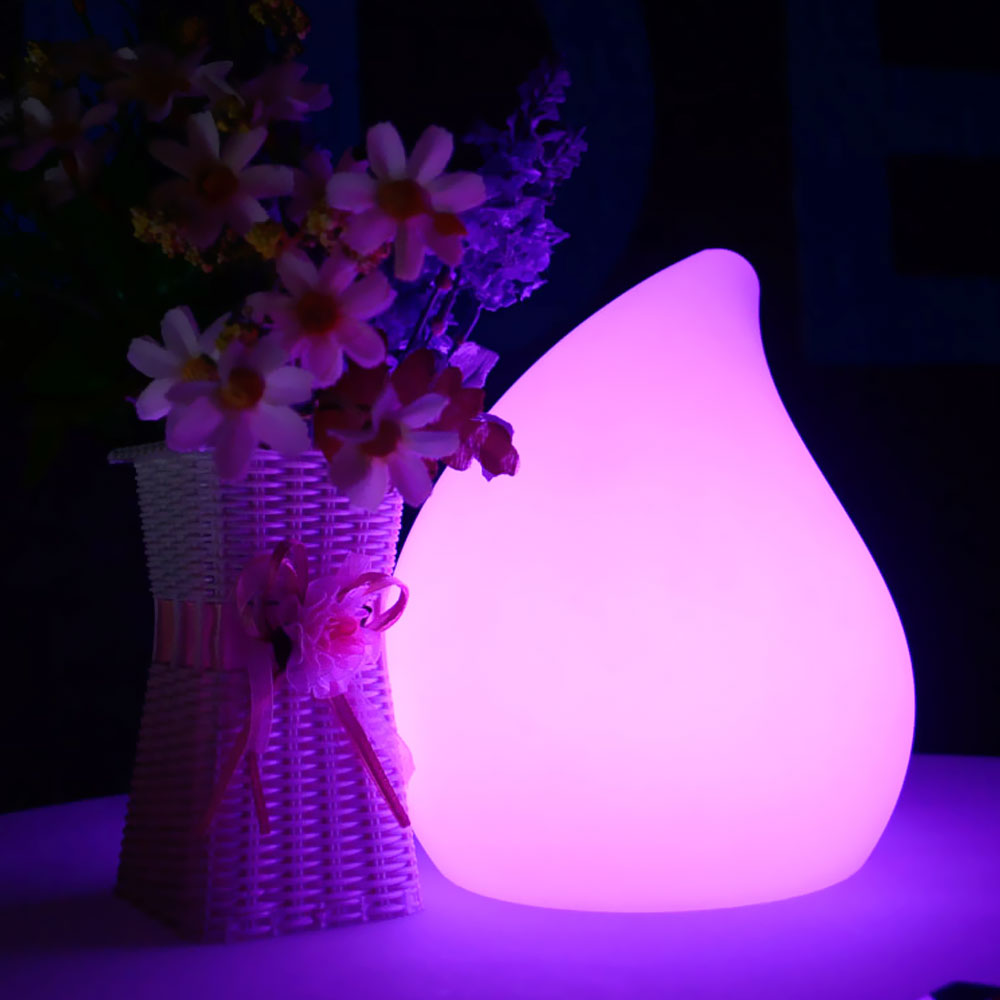 LED Waterdrop Shaped Light for restaurant table decor