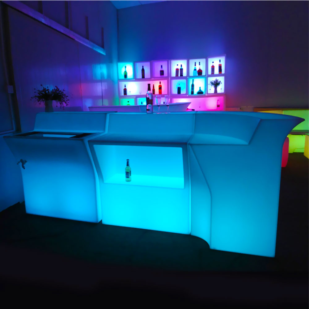 U-shaped LED Bar Counter