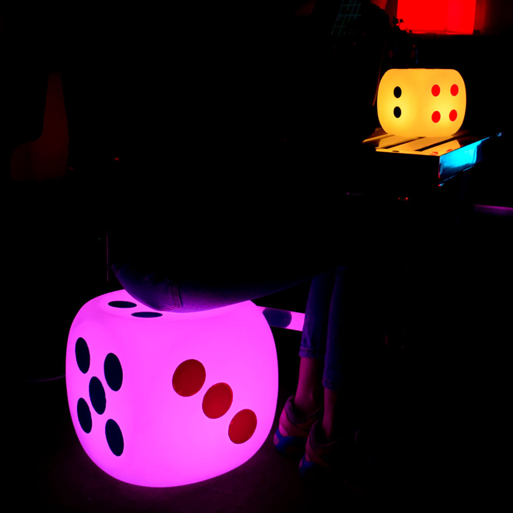 led dice glow lamp